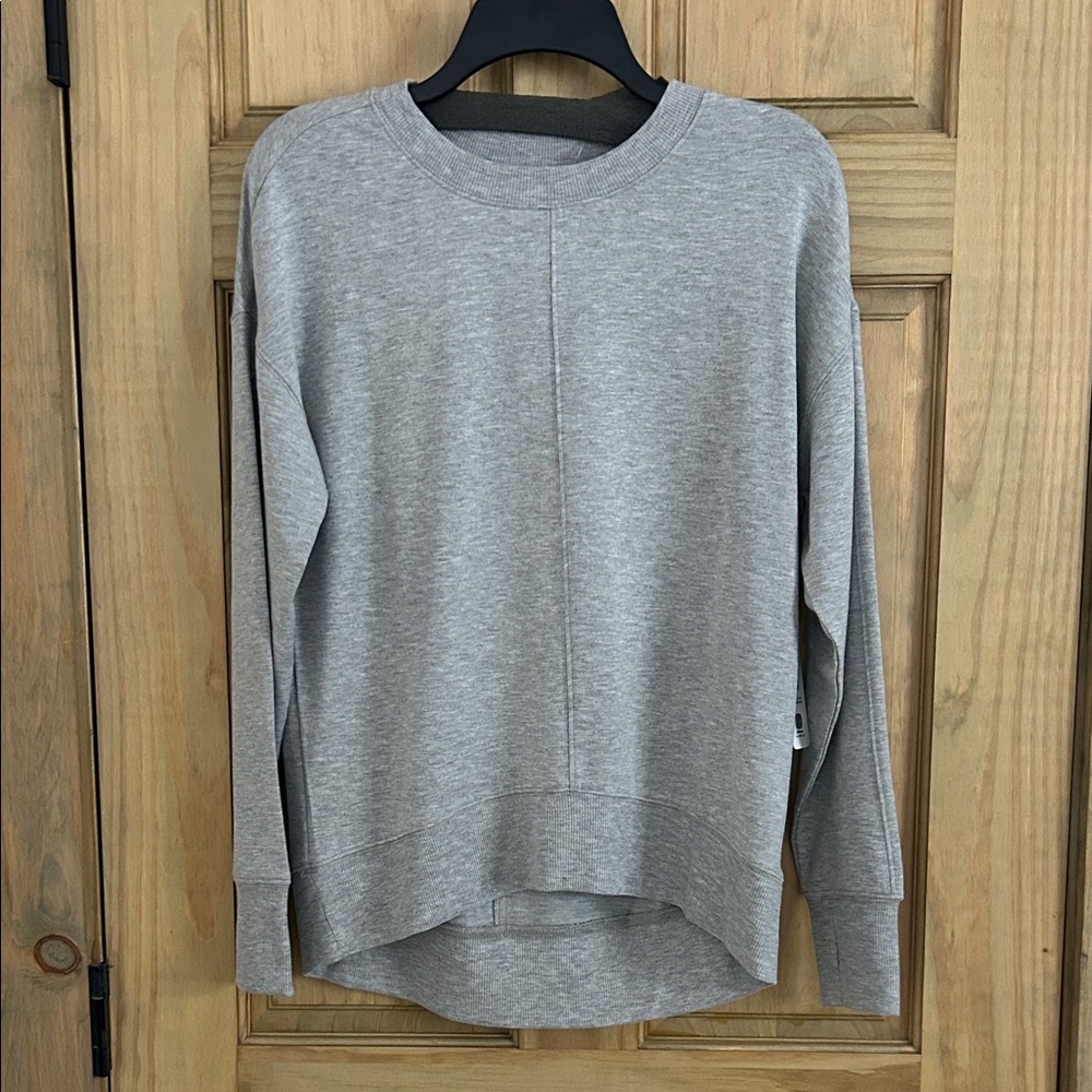 RBX Heather Gray Women's Crew Neck Athletic Sweater